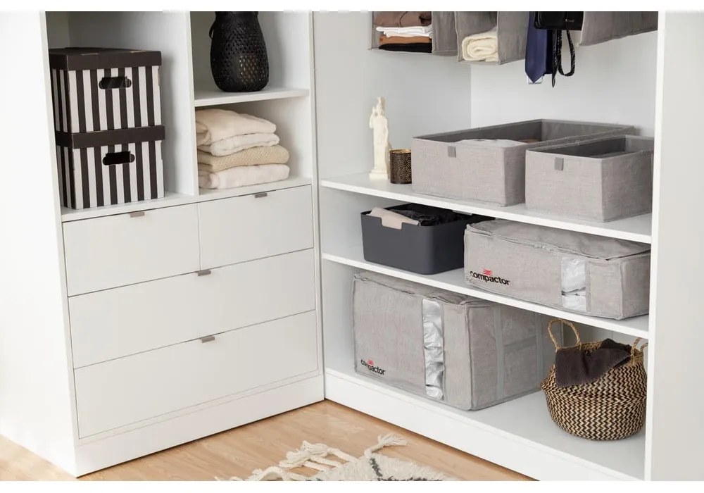 Cutie de depozitare gri Compactor Oxford, 56 x 36 cm