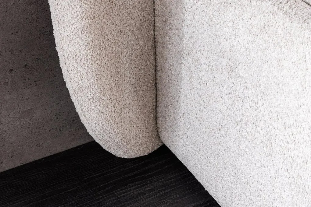 Pat ART DECO 180x200cm greige boucle cu spatiu de depozitare