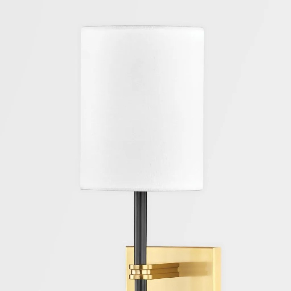 Aplica de perete design modern DENISE alama antichizata, negru