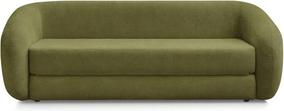 Canapea verde extensibilă cu tapițerie din chenille 228 cm Neyo – Bobochic Paris