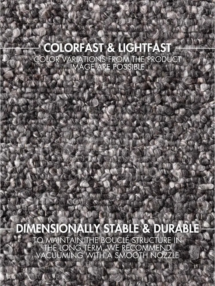 Covor gri închis țesut manual din material bouclé 120x170 cm Notting Hill Portobello – Ted Baker