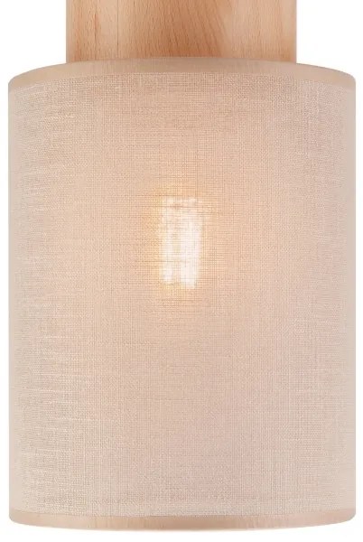 Plafonieră ARI 1xE27/60W/230V d. 16 cm bej fag