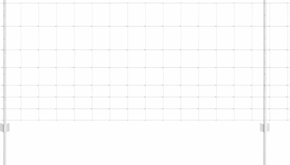 vidaXL Gard cu Stâlp Argintiu 1 x 50 m Oțel