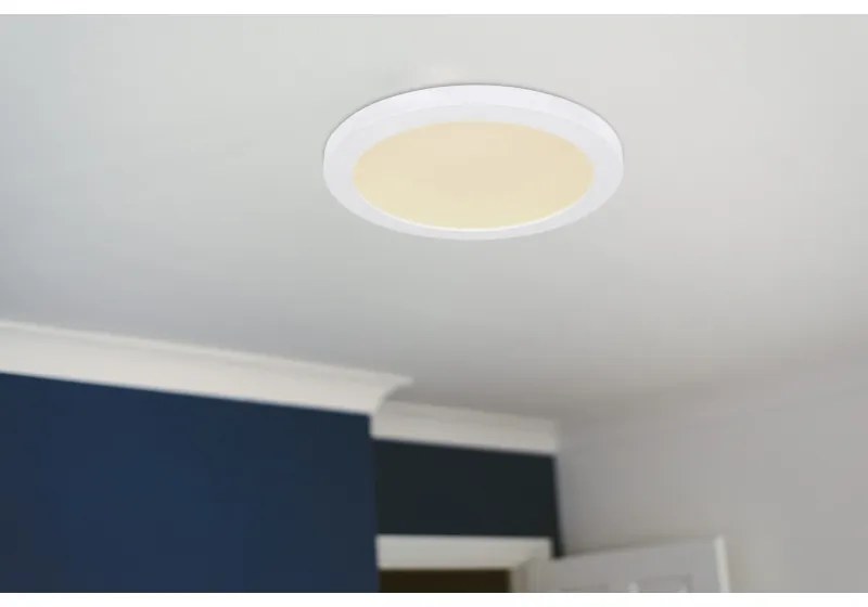 Plafoniera LED design modern, diametru 29,8cm, LASSE alb 12379-24W GL