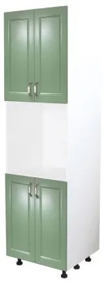 Soldat 60 cu 4 usi cu spatiu cuptor Zebra MDF verde drept