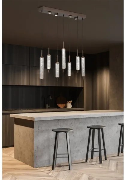 Searchlight 76210-7CL - Pendul LED dimabil pe cablu CATTAIL LED/33W/230V