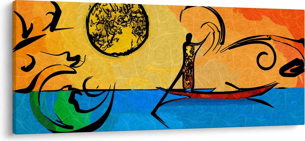Tablou cu pictură străveche (120x50 cm)