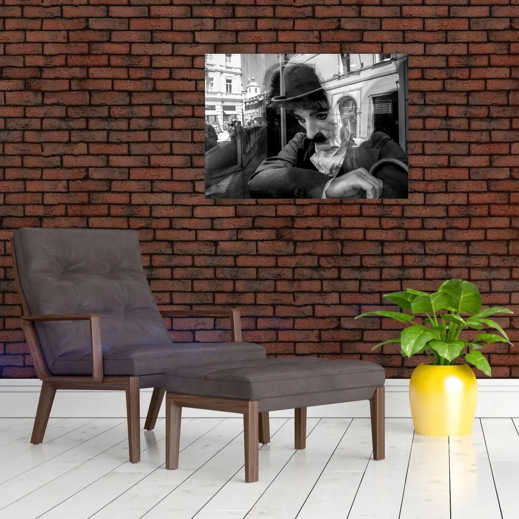 Tablou - Charles Chaplin la Praga (70x50 cm)