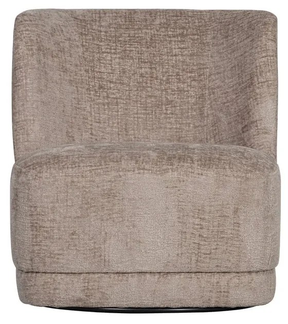 Fotoliu maro deschis cu tapițerie din catifea Atty – WOOOD