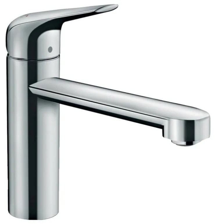 Baterie bucatarie monocomanda Hansgrohe Focus M42 120 cu 1 jet pentru incalzitoare cu presiune scazuta finisaj crom lucios