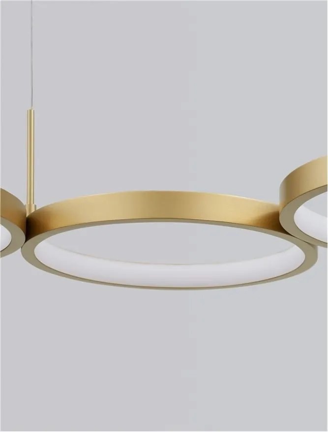 Lustra LED suspendata design modern MAGNUS R4 aurie
