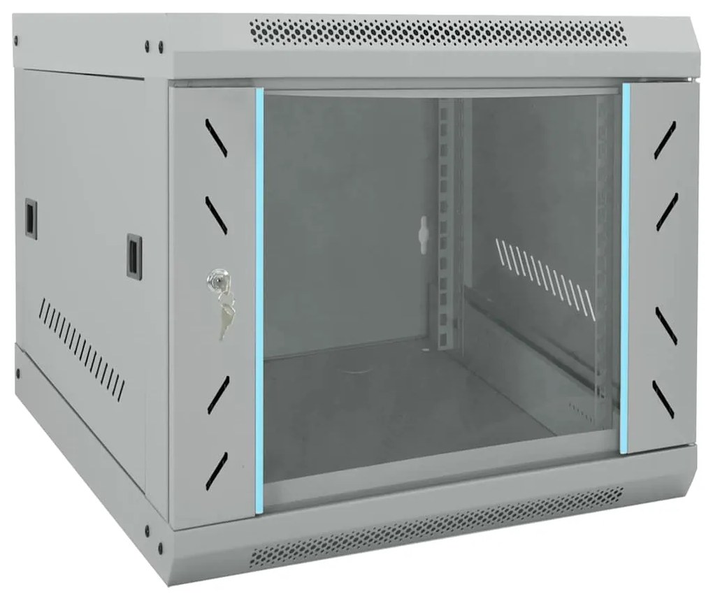 vidaXL Dulap de rețea cu depozitare Gri 53 x 60 x 45 cm Oțel