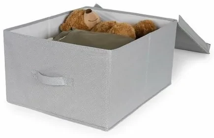 Cutie de depozitare pliabilă Compactor Wos,40 x 50 x 25 cm, gri, L