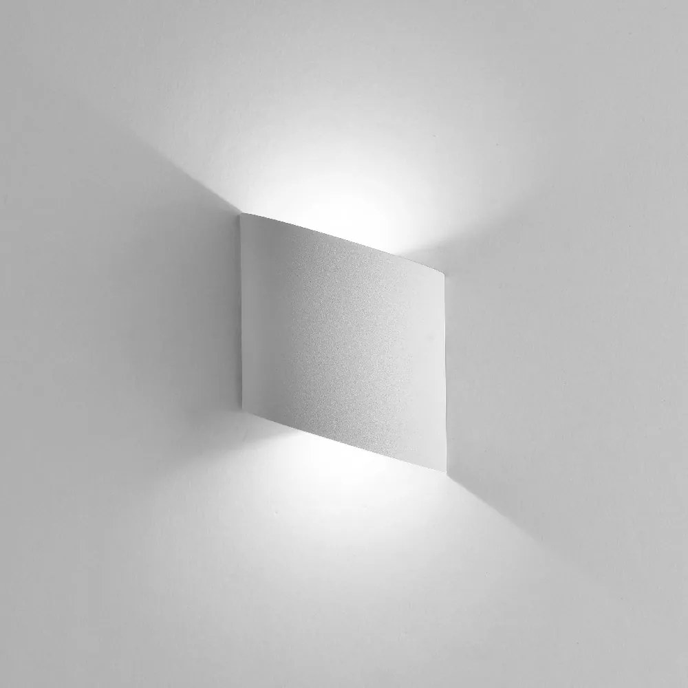 Aplica LED de perete iluminat exterior ambiental IP54 SOCHI alba