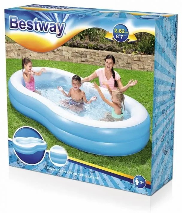 Piscina gonflabila, 262x157x46 cm, bestway big lagoon family