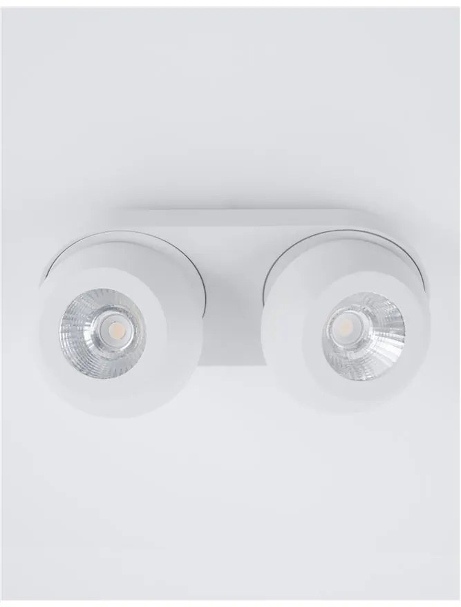Aplica cu 2 spoturi LED directionabile Gon alb NVL-9105202