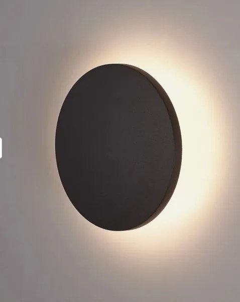 HÖFFTECH - Lampă de perete pentru exterior LED/10W/230V, rotundă, IP65