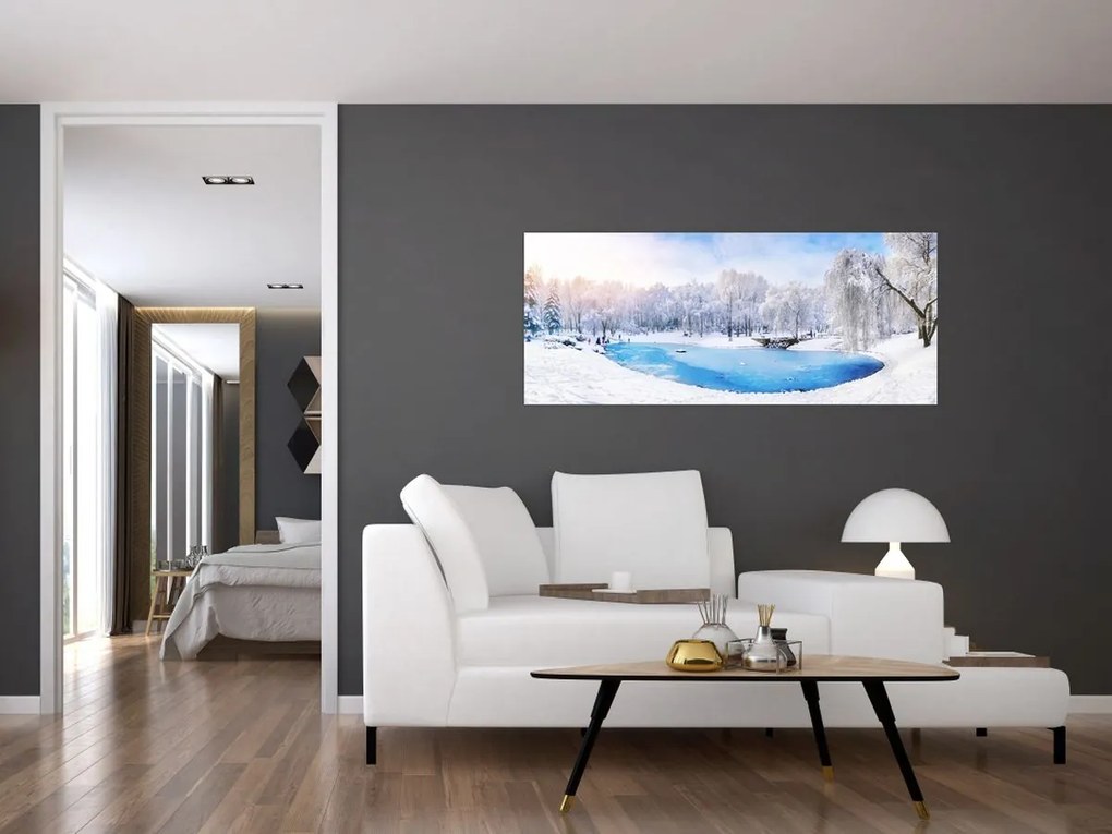 Tablou - Lac de gheață (120x50 cm)