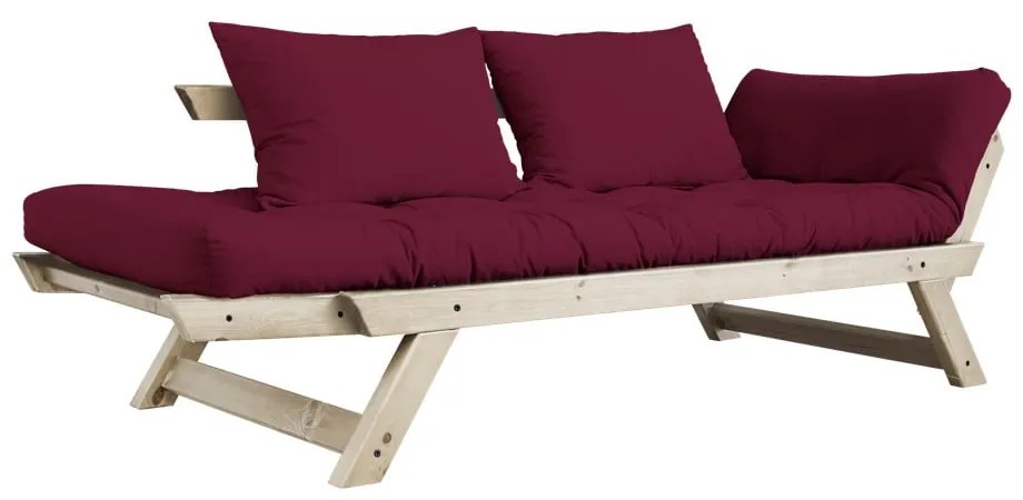 Canapea variabilă Karup Design Bebop Natural/Bordeaux