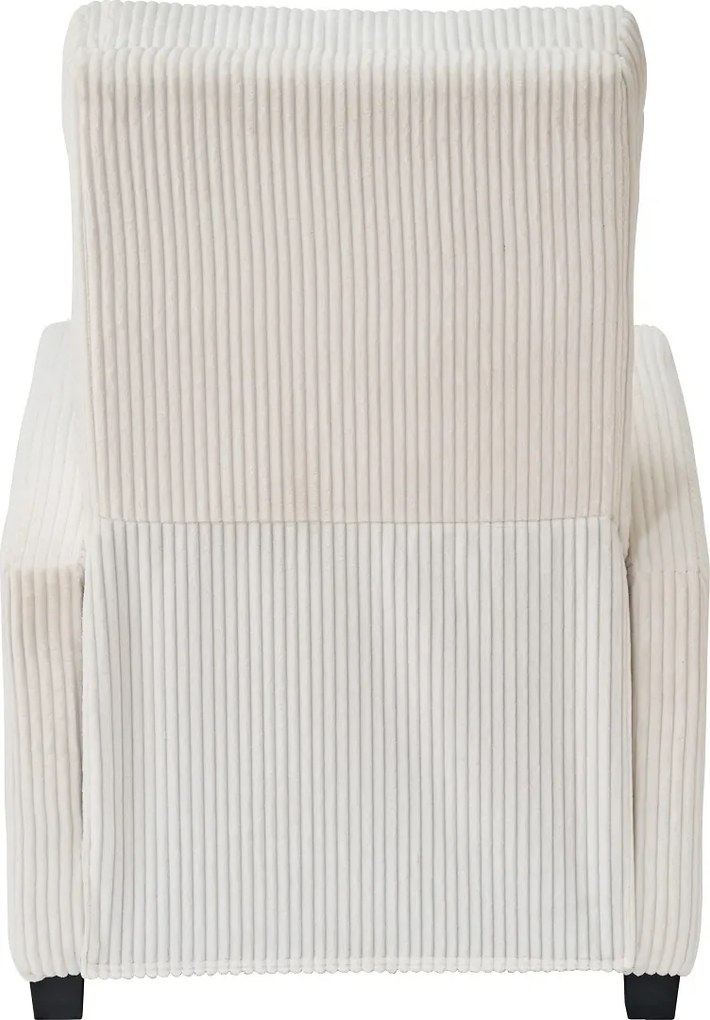 Fotoliu de relaxare, Spatar Rabatabil 135°, Suport picioare extensibil, Material textil Corduroy, Bej 033-1