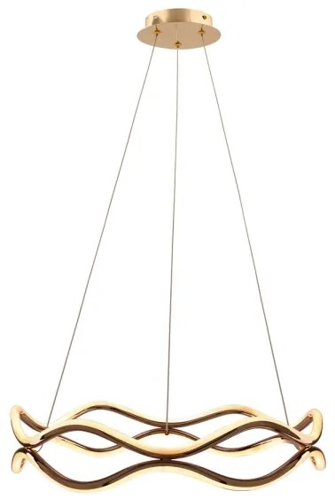 Lustră LED suspendată pe cablu VAVE LED/28W/230V aur roz