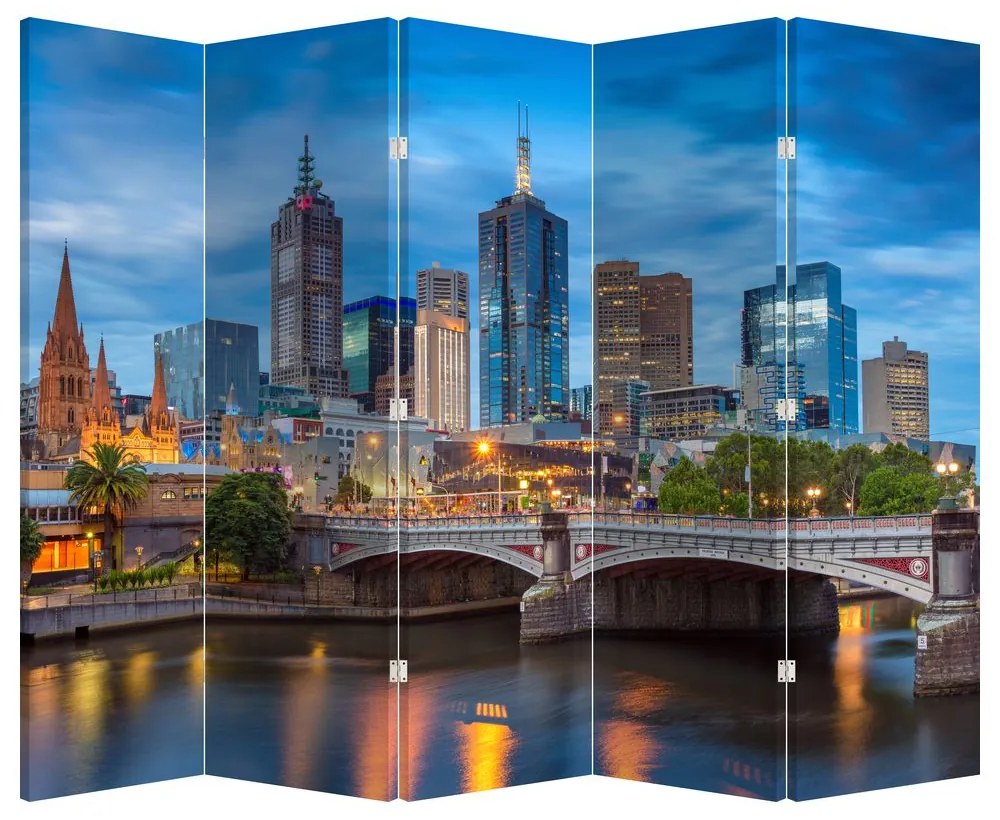 Paravan - Orașul Melbourne (210x170 cm)