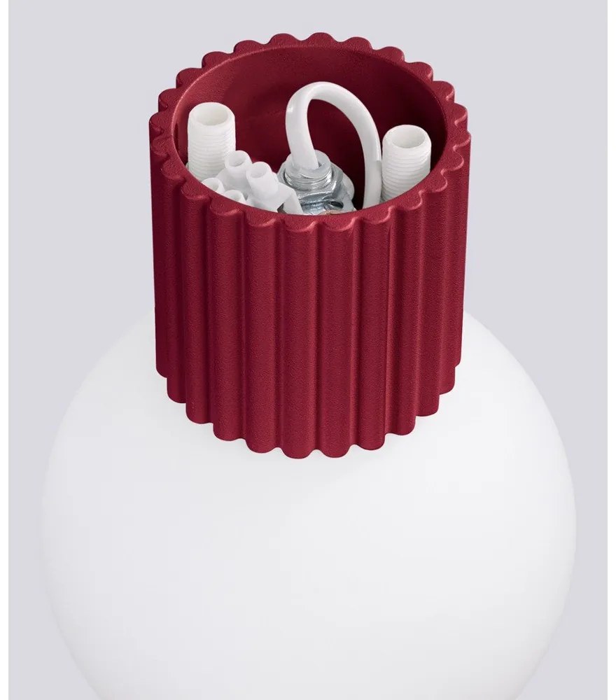 Aplică de perete burgundy Orbital – Sollux