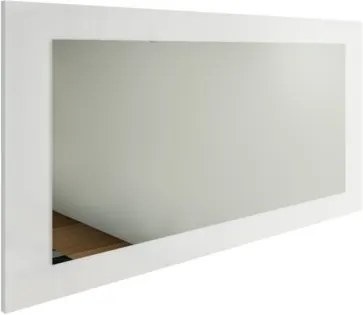 Oglinda de perete Ellari, alb mat, 89 x 45 cm