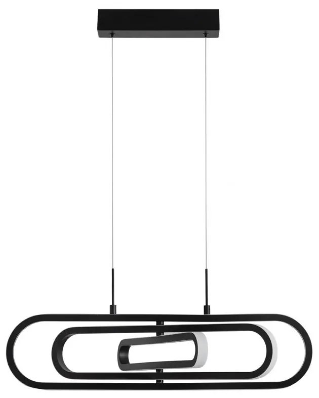 Lustra LED dimabila, design modern ARTE, negru