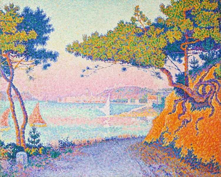 Ilustrație Golfe Juan 1896, Paul Signac