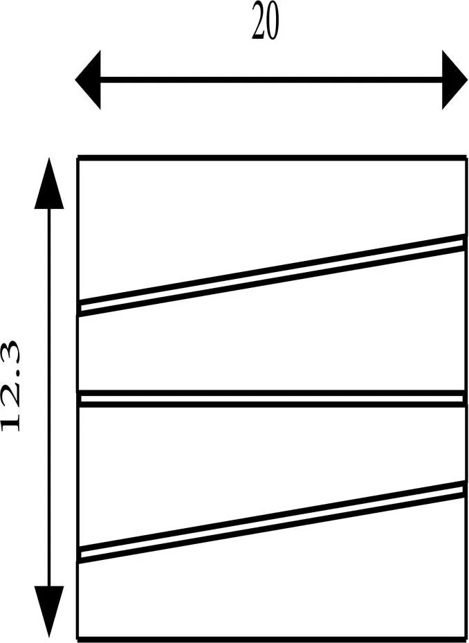 Aplica LED de perete moderna Section