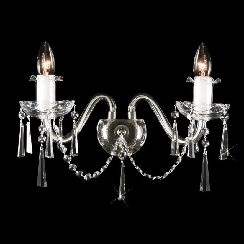 Aplica cristal Bohemia N21 125/02/3-K; Ni, lip.