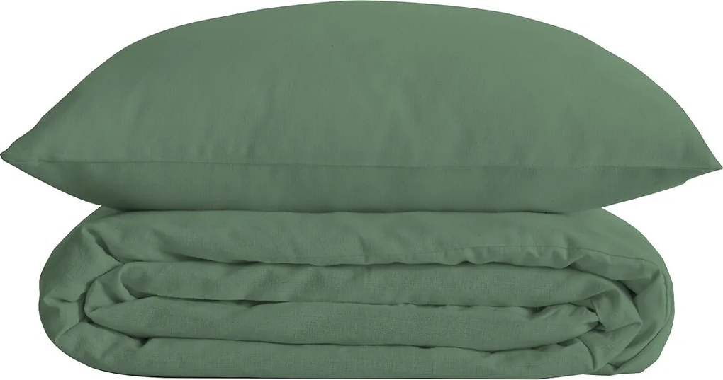 Set de cearșafuri solide din bumbac Percale terracotta 240 x 220 cm