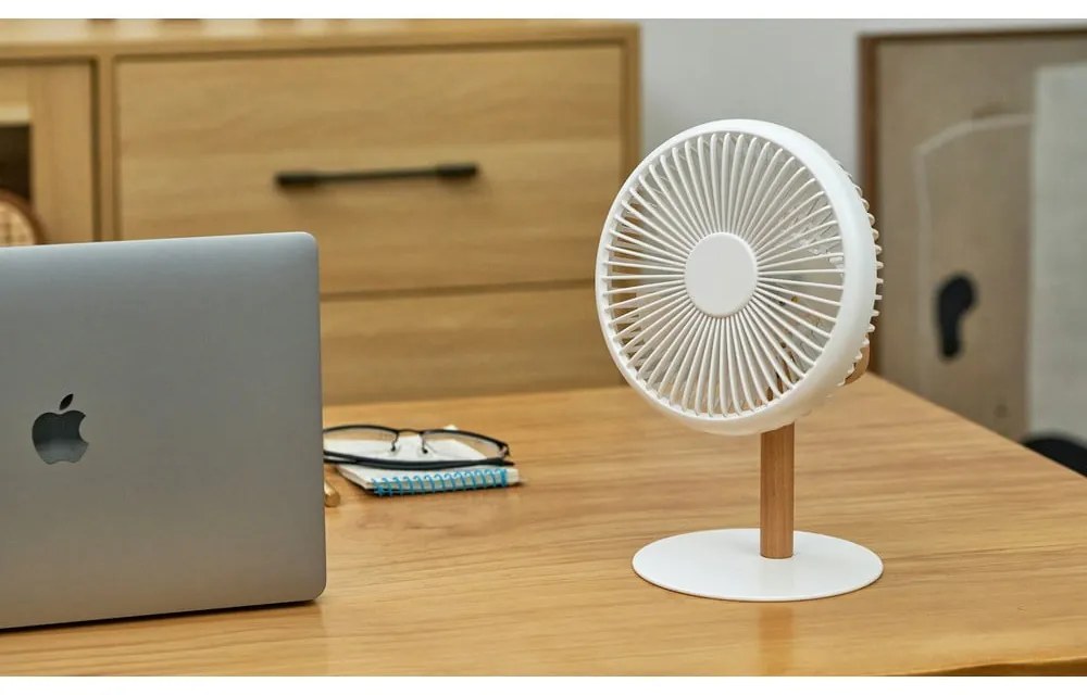 Veioză crem cu ventilator cu telecomandă (înălțime 26 cm) Beyond – Gingko