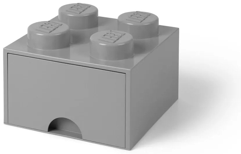 Cutie pătrată pentru depozitare LEGO®, gri