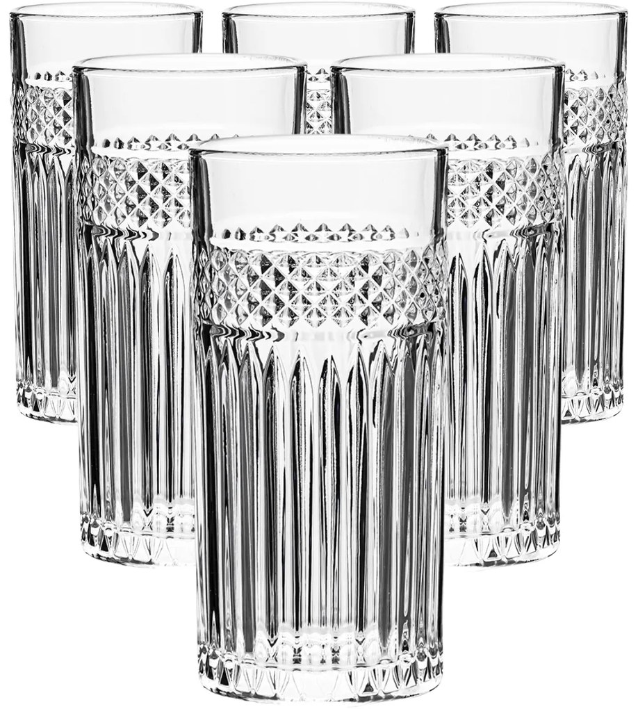 Altom Set pahare înalte Greta 360 ml, 6 bucăți