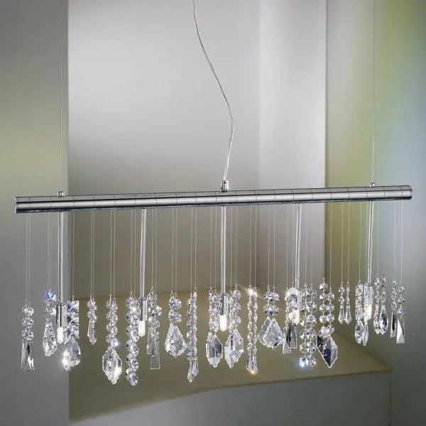 Lustră de cristal pe cablu Kolarz 104.85.5 STRETTA 5xG9/40W/230V crom lucios