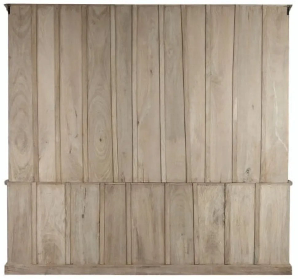 Vitrina, natur, din lemn de tec si mango, Augusta