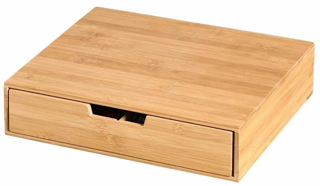 Kesper 58952 Organizator pentru capsule de ceai șicafea bambus, 34 x 31 x 8 cm