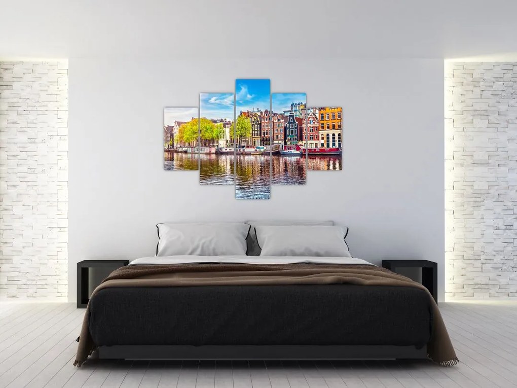 Tablou - Case dansatoare, Amsterdam (150x105 cm)