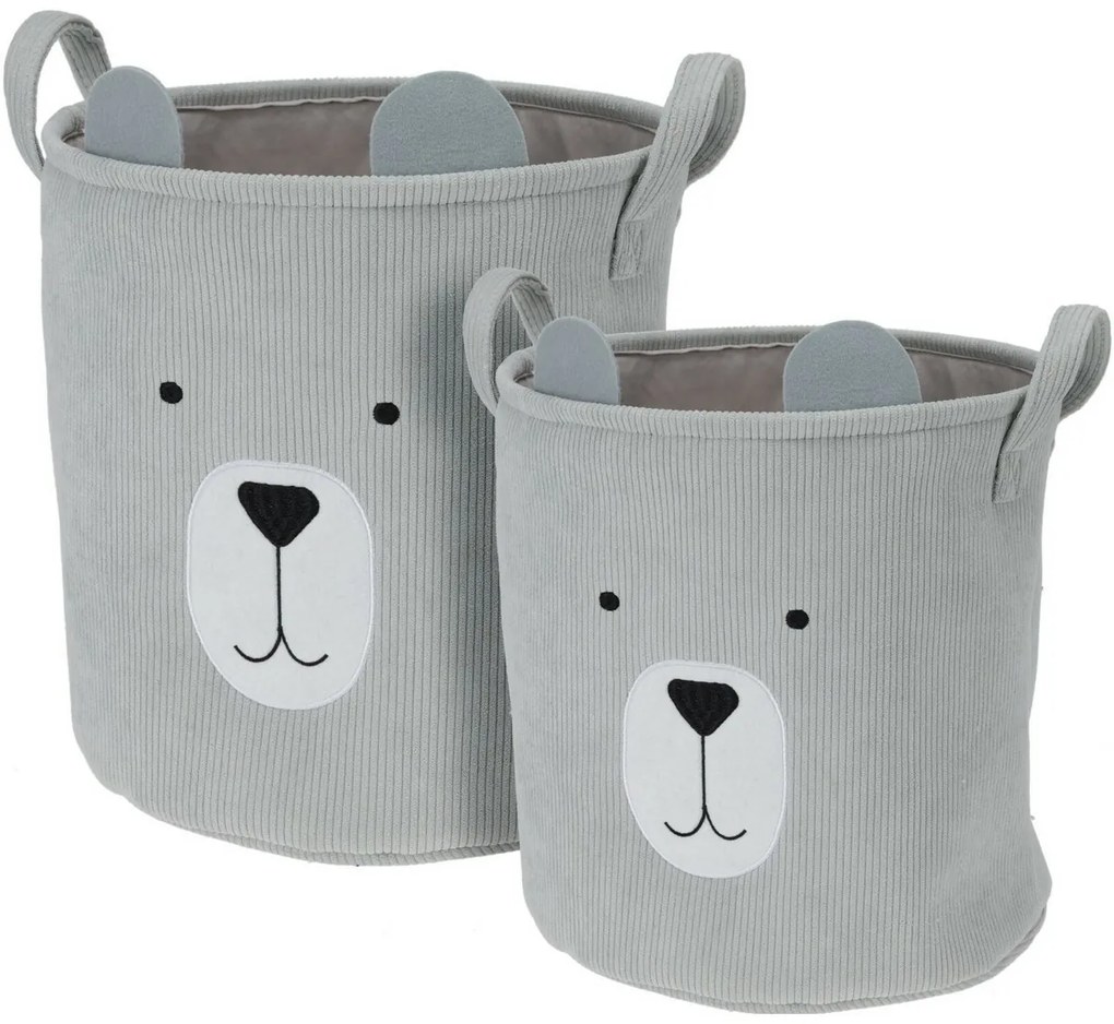 Hatu Set de coșuri textile pentru copii Bear , 2buc