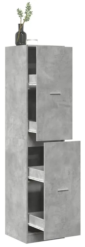 vidaXL Dulap de farmacie, gri beton, 40x41x174,5 cm, lemn prelucrat