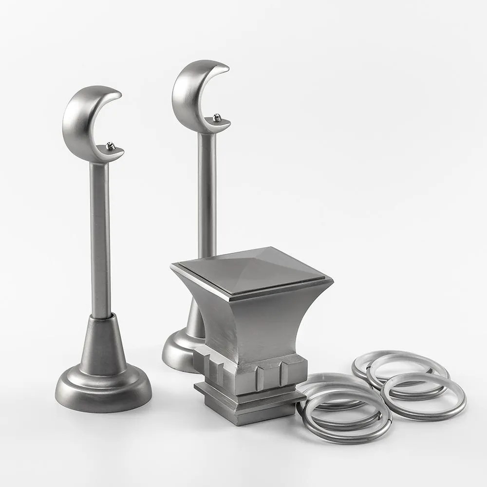 Galerie simpla bara zimtata Parga 25/19, metal, argintiu - 500 cm
