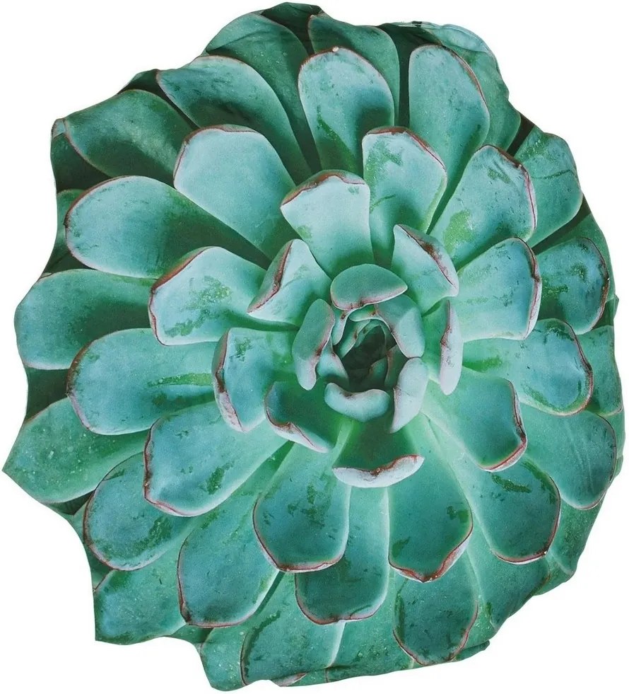 Perna decorativa din textil verde 3D 60 cm x 60 cm