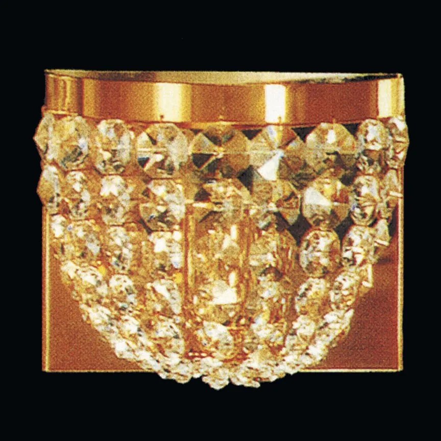 Aplica de perete cristal SchÃ¶ler design de lux Sheraton, 24K gold plated