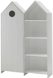 Set 2 Dulapuri pentru Copii Căsuță, Alb, (MDF) – CASAMI – Vipack