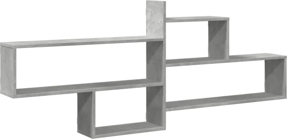 vidaXL Raft de perete, gri beton, 167,5x18x68 cm, lemn prelucrat
