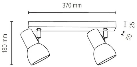 Spot Spot-Light 2224274 SVENDA 2xE27/60W/230V