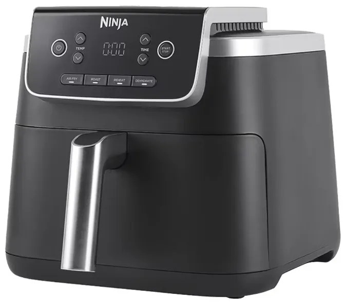 Friteuza cu aer cald Ninja AF140EU PRO, 1750W, 4.7 L, 40-240°C, 4 programe, Timer, AirCrisp, Acoperire antiaderenta, Negru