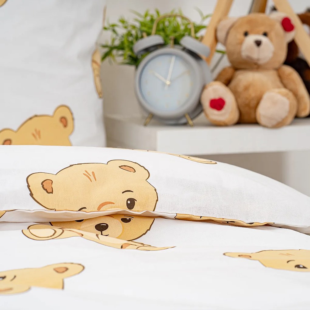 Lenjerie de pat din bumbac 4Home Teddies , 140 x200 cm, 70 x 90 cm, 140 x 200 cm, 70 x 90 cm